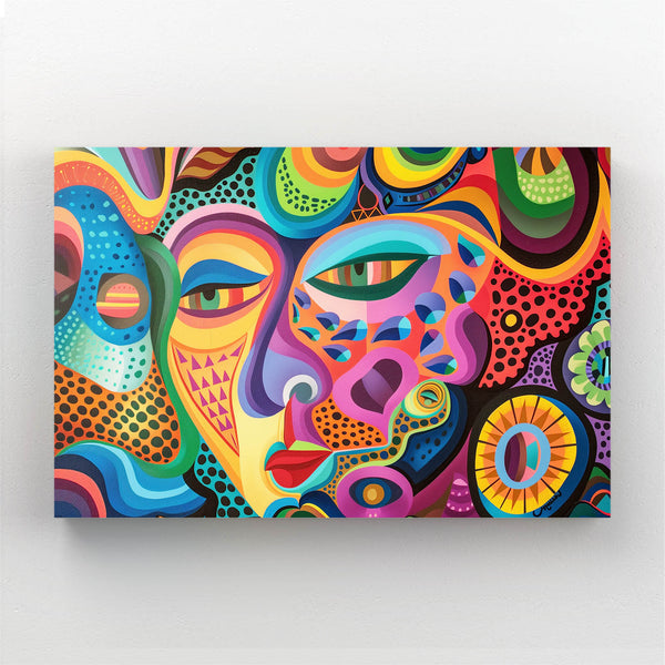 Abstract Face Mexican Wall Art | MusaArtGallery™