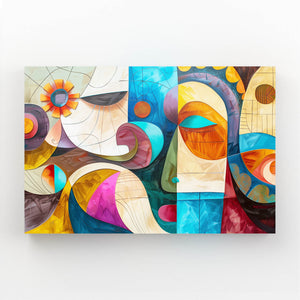 Abstract Faces Mexican Wall Art | MusaArtGallery™