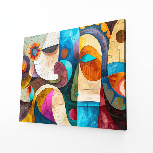 Abstract Faces Mexican Wall Art | MusaArtGallery™