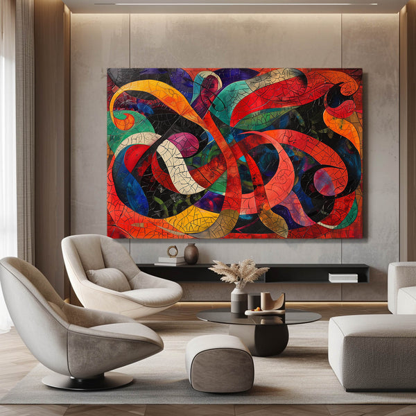 Abstract Flow Mexican Wall Art | MusaArtGallery™