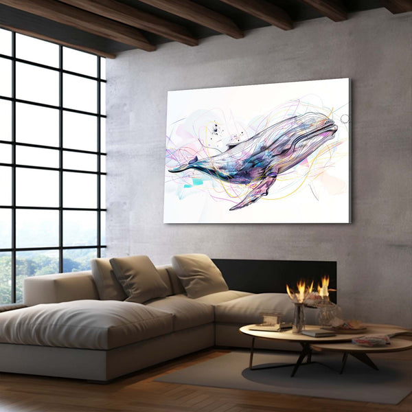 Abstract Flow Whale Art | MusaArtGallery™