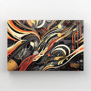  Abstract Flower Mexican Wall Art | MusaArtGallery™