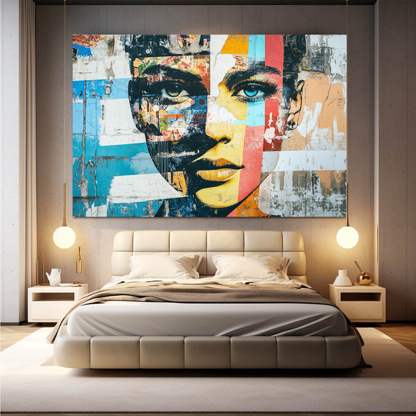 Abstract Gaze Cool Wall Art | MusaArtGallery™