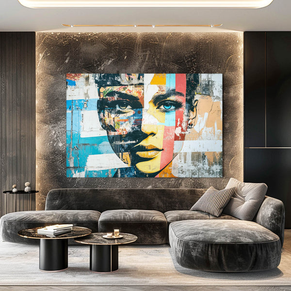 Abstract Gaze Cool Wall Art | MusaArtGallery™