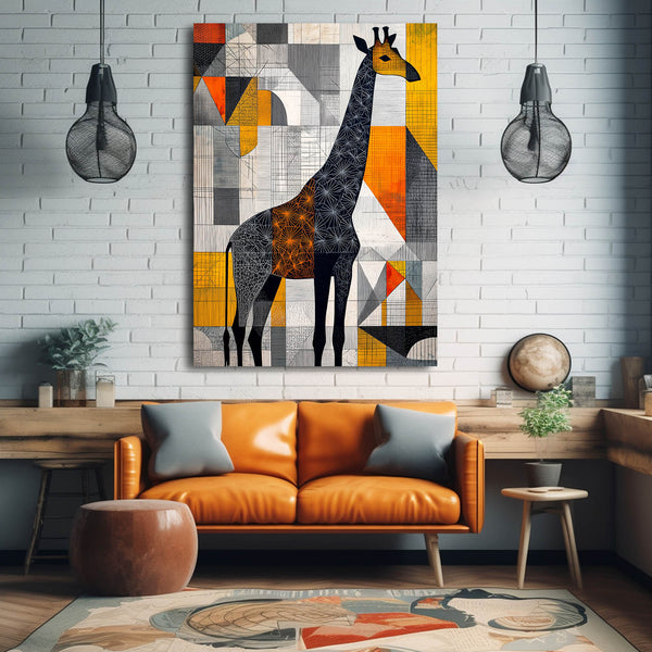 Abstract Giraffe Artwork