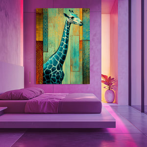 Abstract Giraffe Wall Art