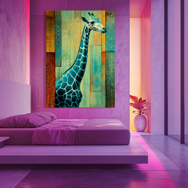 Abstract Giraffe Wall Art