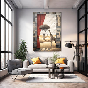 Abstract Giraffe Wall Decor