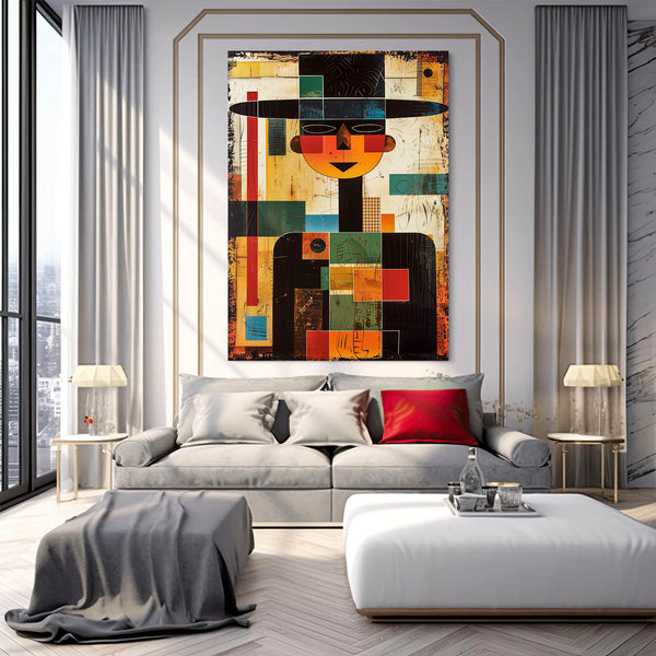 Abstract Hombre Mexican Wall Art | MusaArtGallery™