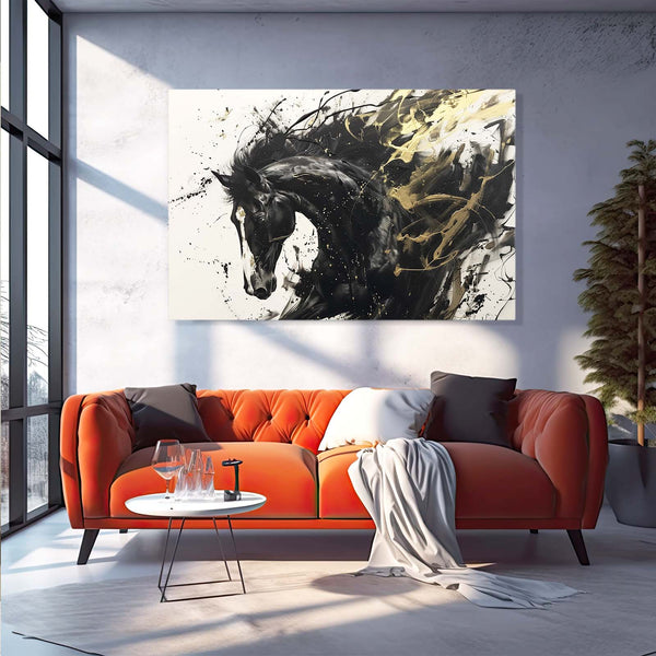 Abstract Horse Wall Decor