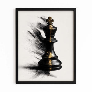 Abstract King Chess Art