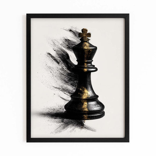 Abstract King Chess Art