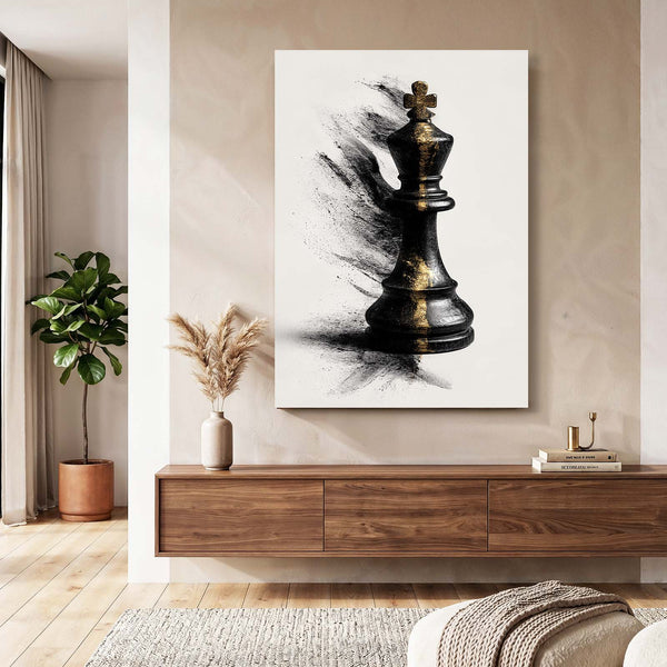 Abstract King Chess Art