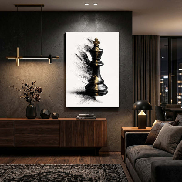 Abstract King Chess Art
