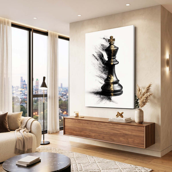 Abstract King Chess Art