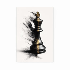 Abstract King Chess Art