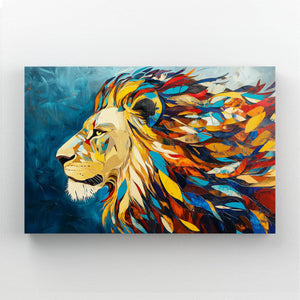 Abstract Lion Wall Art | MusaArtGallery™