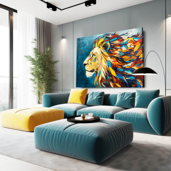 Abstract Lion Wall Art | MusaArtGallery™