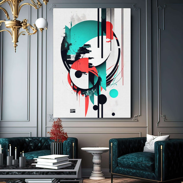 Bright Abstract Modern Art Canvas | MusaArtGallery™ 