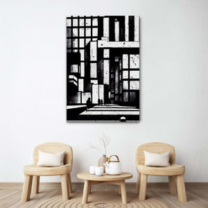Abstract Modern Art Living Room | MusaArtGallery™ 