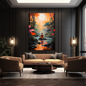 Abstract Modern Buddha Wall Art | MusaArtGallery™