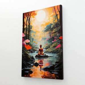 Abstract Modern Buddha Wall Art | MusaArtGallery™