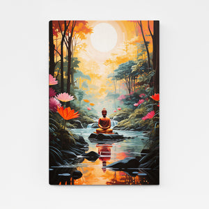 Abstract Modern Buddha Wall Art | MusaArtGallery™