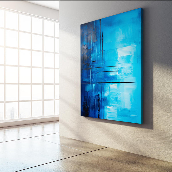 Abstract Navy Blue Wall Decor | MusaArtGallery™
