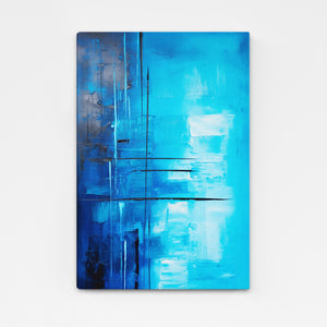 Abstract Navy Blue Wall Decor | MusaArtGallery™