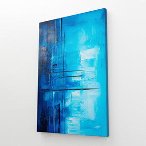 Abstract Navy Blue Wall Decor | MusaArtGallery™