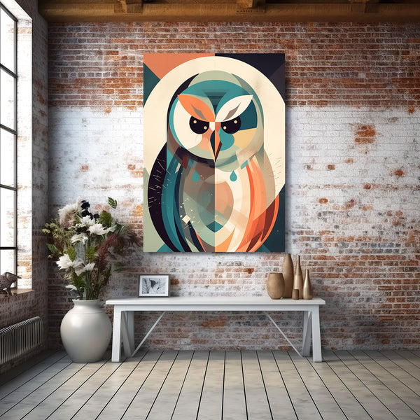 Abstract Owl Wall Art