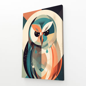 Abstract Owl Wall Art