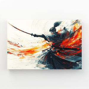 Abstract Samurai Wall Art