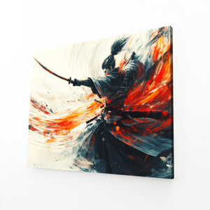 Abstract Samurai Wall Art