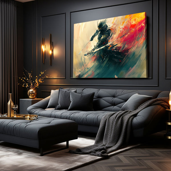 Abstract Samurai Wall Decor