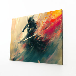 Abstract Samurai Wall Decor