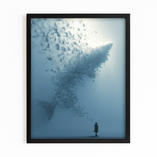 Abstract Shark Canvas