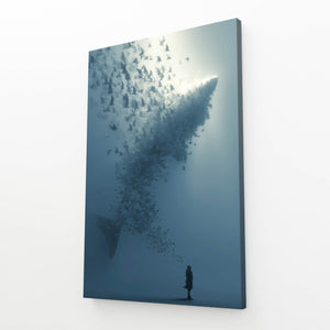 Abstract Shark Canvas