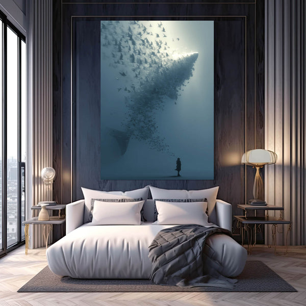 Abstract Shark Canvas