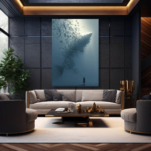 Abstract Shark Canvas