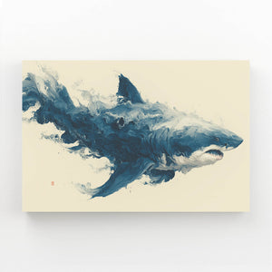 Abstract Shark Wall Art