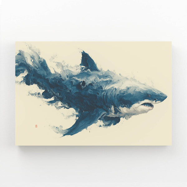 Abstract Shark Wall Art