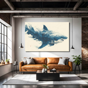 Abstract Shark Wall Art