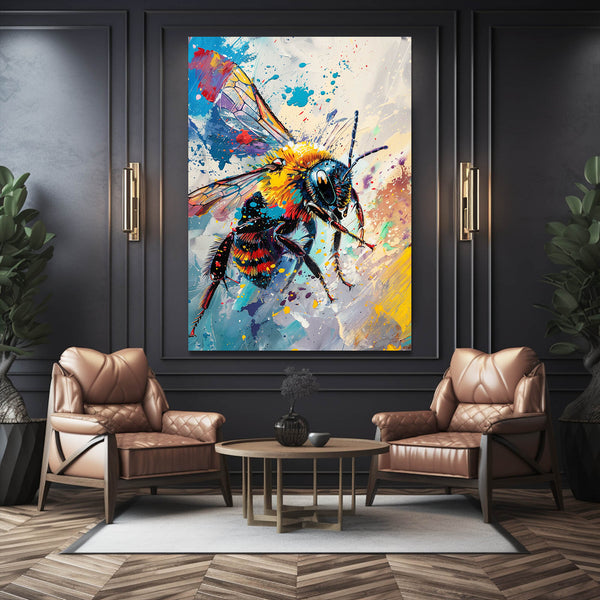 Abstract Splash Bee Art | MusaArtGallery™