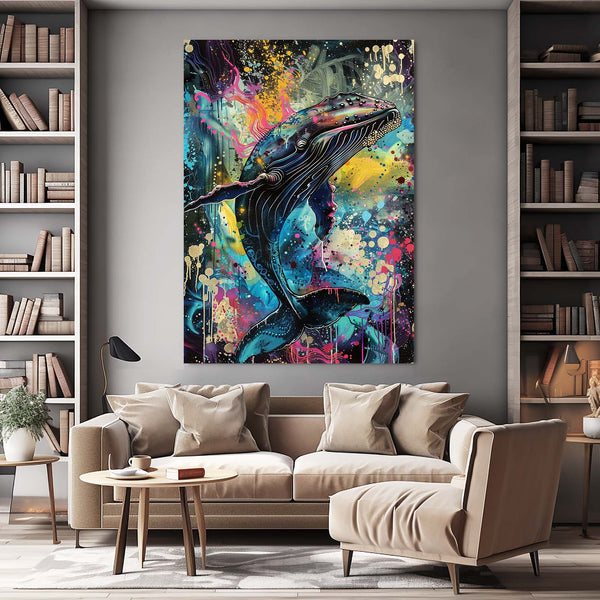 Abstract Splash Whale Art | MusaArtGallery™