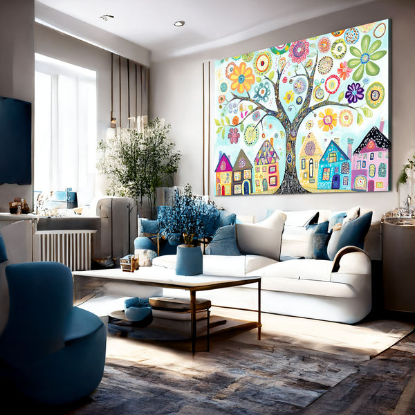 Abstract Tree Of Life Wall Art