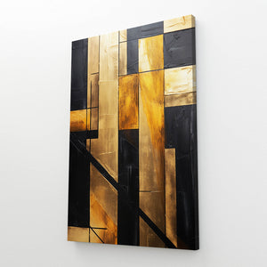 Abstract Wall Art Gold Frame | MusaArtGallery™