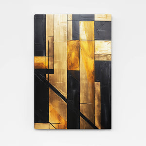 Abstract Wall Art Gold Frame | MusaArtGallery™