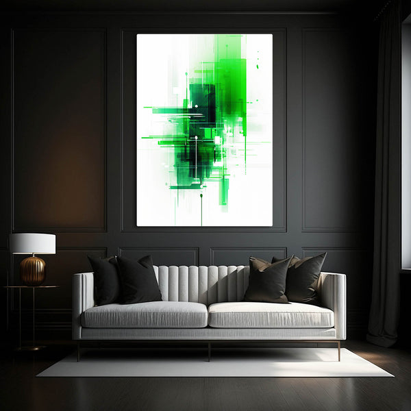 Abstract Wall Art Green | MusaArtGallery™