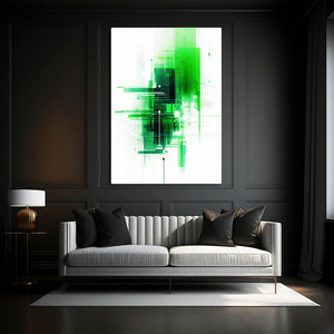 Abstract Wall Art Green | MusaArtGallery™